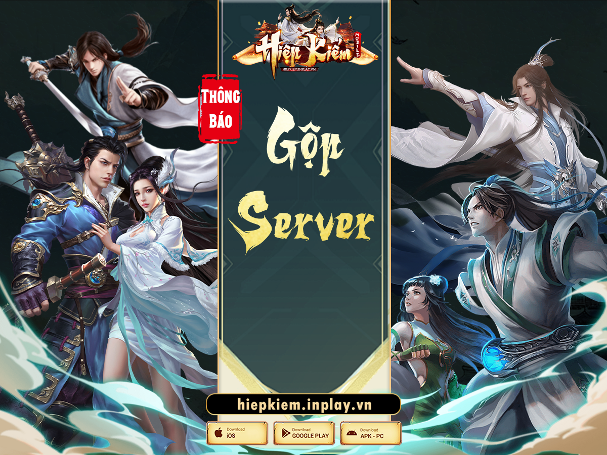 Thông báo gộp 2 Server Biện Kinh và Tương Dương