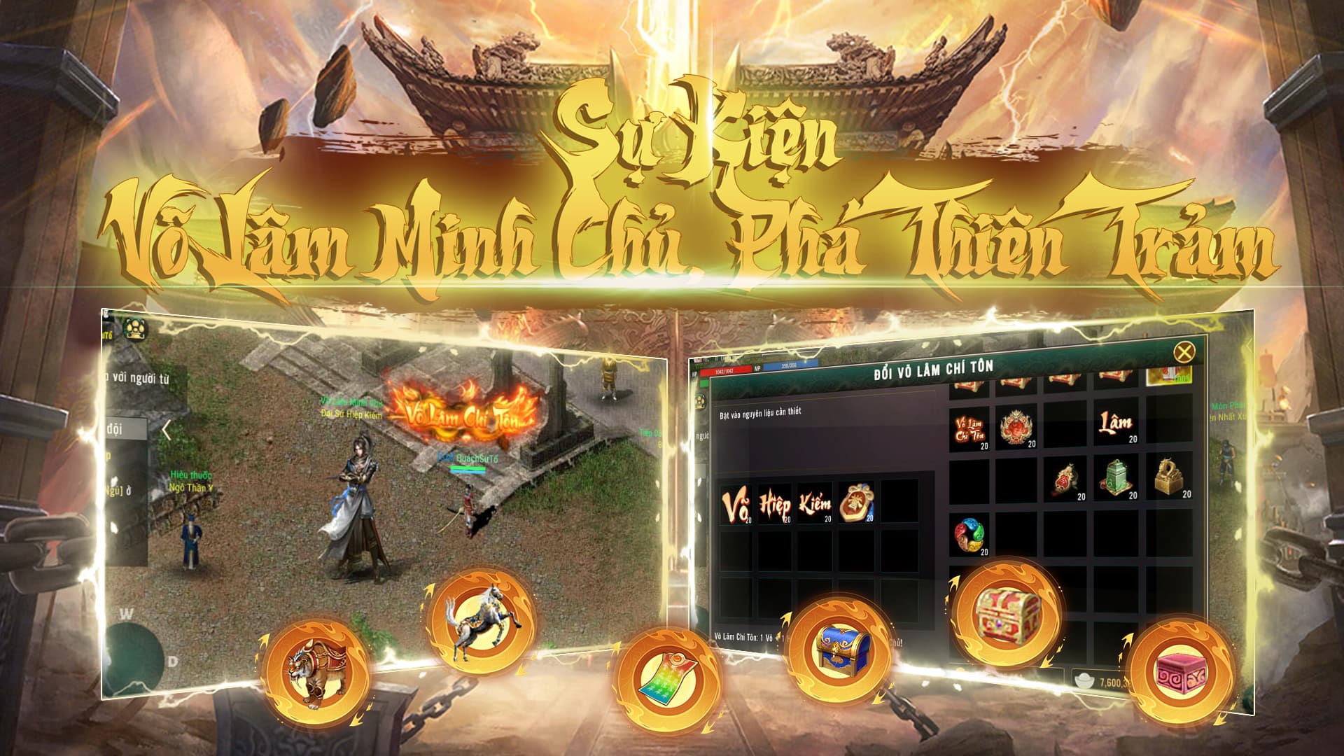 [SERVER PHÁ THIÊN TRẢM] SỰ KIỆN VÕ LÂM MINH CHỦ & VÕ LÂM CHÍ TÔN