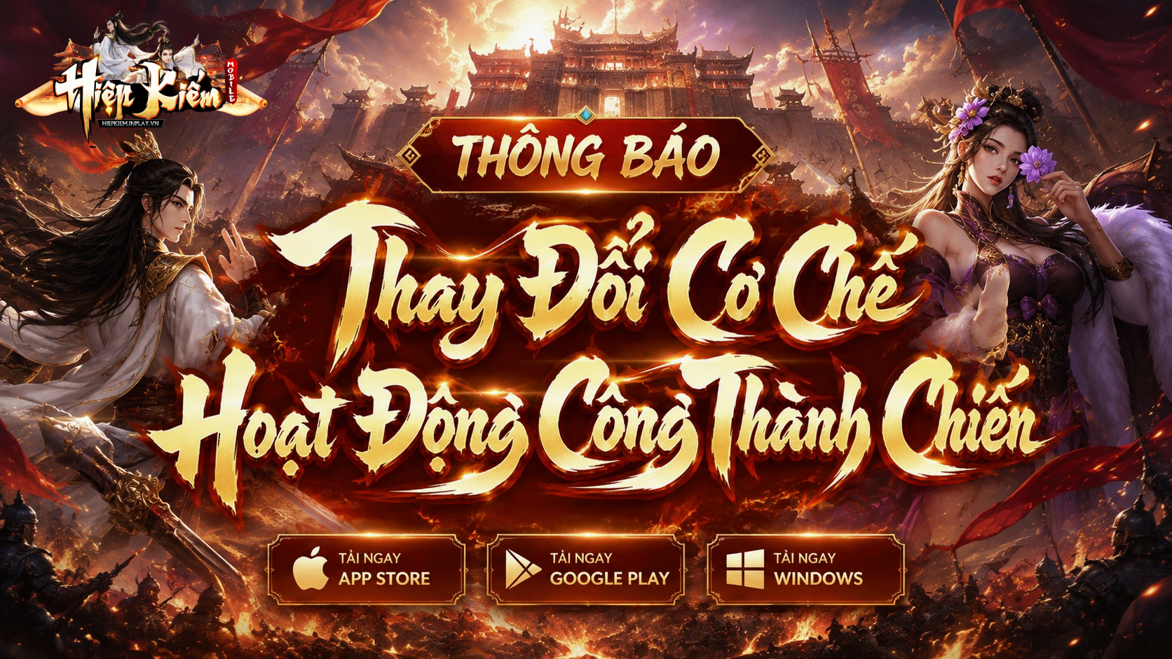 [THÔNG BÁO] THAY ĐỔI CƠ CHẾ HOẠT ĐỘNG CÔNG THÀNH CHIẾN