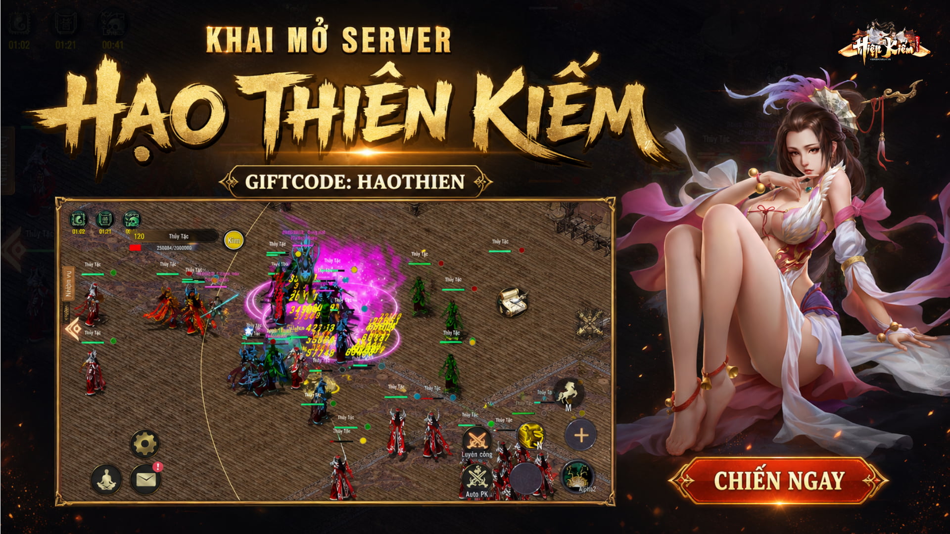 [HIỆP KIẾM MOBILE] THÔNG BÁO CHÍNH THỨC RA MẮT SERVER HẠO THIÊN KIẾM