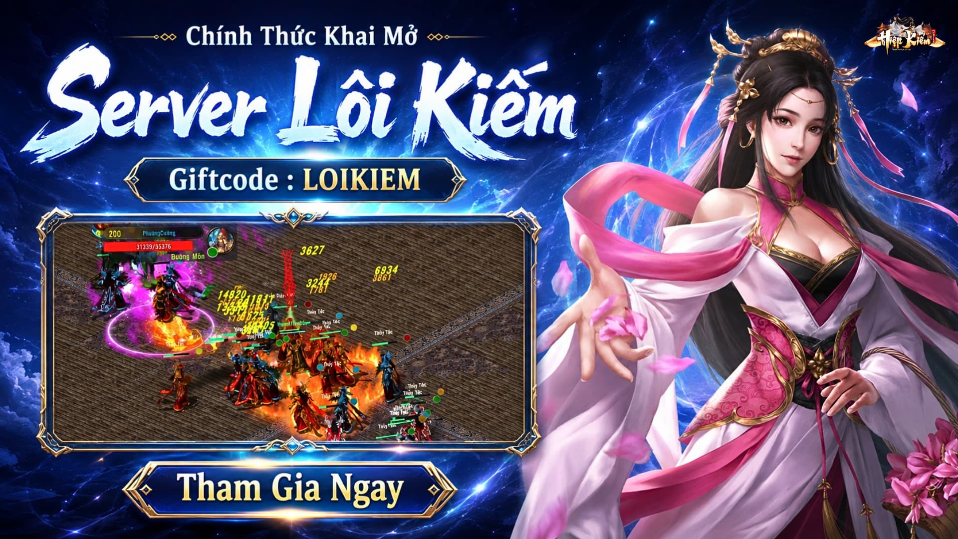 [HIỆP KIẾM MOBILE] THÔNG BÁO CHÍNH THỨC RA MẮT SERVER LÔI KIẾM